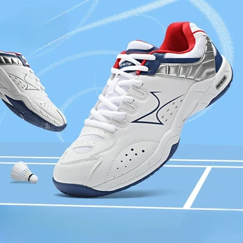 2023 Гореща Обувки за бадминтон Дамски Марка Дизайнерски Спортни Обувки, Мъжки Висококачествени Обувки за тенис на маса Кожени Маратонки за бадминтон Big Boy Изображение 0