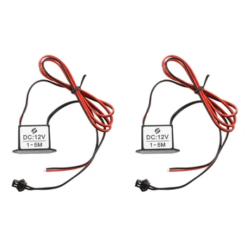 2X Червено-черен кабел на постоянен ток 12 В EL-тел Неон ивица светлина, захранване, инвертор