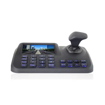 3D ВИДЕОНАБЛЮДЕНИЕ IP PTZ-контролер, съвместим с Onvif IP PTZ-джойстик, IP PTZ-клавиатура с 5-инчов LCD екран, за свързване на IP PTZ към изхода САЩ
