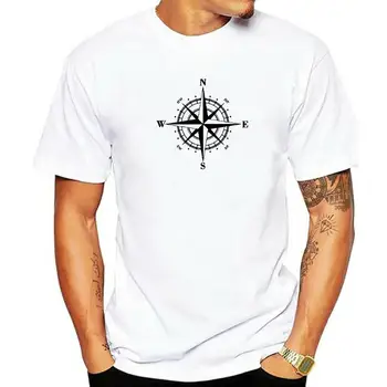 Nswe Compass Градинска дрехи, памучен мъжки t-shirt, Летни мъжки тениски с къс ръкав с графичен принтом, мъжка тениска за мъже, тениски Изображение 0