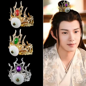 Аксесоари за коса Принц, Crown, шапки за Cosplay Войн-Фехтовач, Прическа Кунг-фу на китайски Древните Мъже