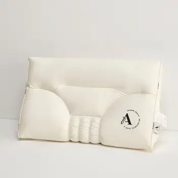 Възглавница от чист памук, перлено бял цвят, клас А, Антибактериална Мека Ортопедична възглавница за сън, подкрепа на рамото и врата, въздушна възглавница за врата