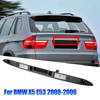 Дръжка Регистрационен номер на Капака на Багажника на Автомобила С Подсветка Ключова Бутони За BMW X5 E53 2000-2006 Touring Отрежете Дръжките на Задния панел