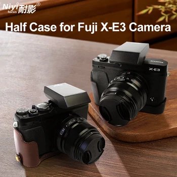 Калъф за фотоапарат от естествена кожа за Fujifilm X-E3, калъф за фотоапарат от изкуствена кожа за Fuji XE3