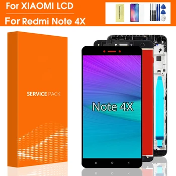 Качествен Дисплей, Snapdragon 625 AAA За XIAOMI Redmi Note 4X LCD сензорен Екран С Рамка За Redmi Note 4X Global LCD Display