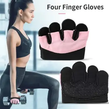 Колоездене, мини ръкавици на половината от палеца, вдигане на тежести, йога, Дишащи противоударные спортни ръкавици, силикон, предпазват от пот, мъже, жени
