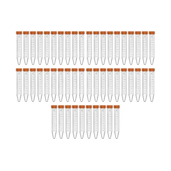 Конусен центрифужные епруветки с обем 15 МЛ, 50 бр., стерилни епруветки с затегнати завинчивающимися капаци, конични епруветки с класификация черен цвят