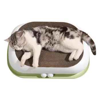 Котешка драскотина, гофрирани легла за котки, двупластова картонена легло, диван, двойно купа, подложка за драскотина, купата-гнездо за домашни котки Изображение 0