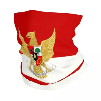 Кърпа с флага Индонезия, топло на врата, Женски мъжки зимен ски походный шал, гамаши, Национална емблема, маска за лице