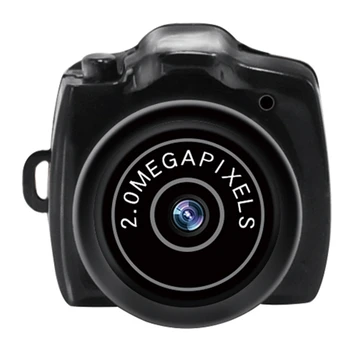 Малка мини камера HD-видео-аудиомагнитофон Уеб камера Y2000 Камера Small Сигурност Secret Nanny Car Sport Mini Cam