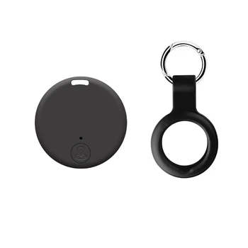 Мини GPS тракер, е безжично устройство за защита от загуба на Bluetooth 5.0, умен локатор със силикон корпус, бял
