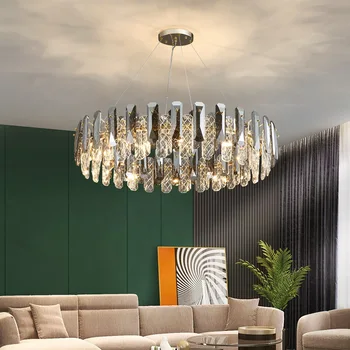 Модерен led окачен лампа Crystal Блясък Окачен лампа за спални хол трапезария Окачен лампа за дома