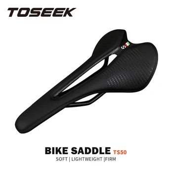 Сверхлегкая дишаща Удобна възглавница TOSEEK, за тесни и малко седло, препоръчителна за жени, велосипедни части и аксесоари