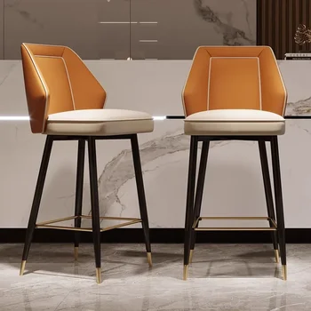Съвременни Ергономични Кухненски Столове Gamer Luxury Nordic Bar Chair Industrial Taburetes De Bar Furniture за хола HY
