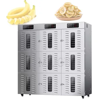 Търговска дегидратор за хранителни продукти /90-слойная сушилня за плодове с 9 отделни регулатори на температурата