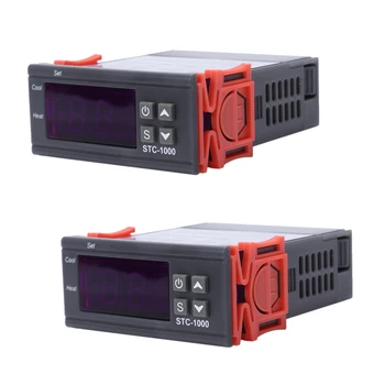 Цифров регулатор за температура BAAY 2X 220V STC-1000 Термостат + Датчик-сонда