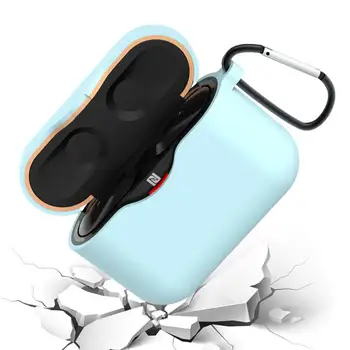Чанта за слушалки с кука Водоустойчив мек калъф за слушалки за WF-1000XM3 Прахоустойчив Меки унисекс устойчив на удари калъф за слушалки