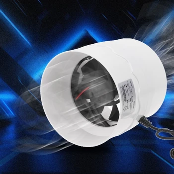 4-инчов вентилатор с ниско ниво на шум Вграден канален Гидропонный вентилатор вентилатор за домашна вентилация на банята P15F Изображение 1