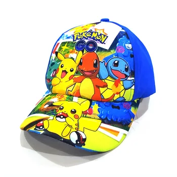 Бейзболна шапка с аниме-покемоном, плажен герой Пикачу Y2k, забавна шапка, спортна шапка от слънцето, Kawai, детски играчки, подарък за рожден ден Изображение 1