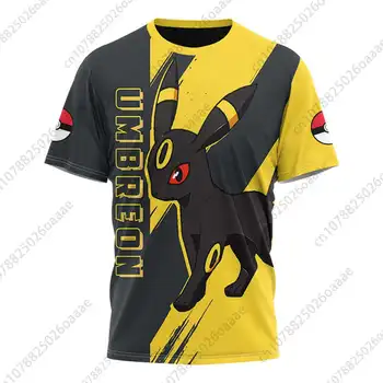 Мъжки и женски 3D-тениски Pokemon Pichu Pikachu за спорт и отдих, детски ризи с къс ръкав Изображение 1
