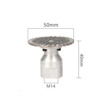 Фланец с резба 40/50 мм M14 Diamond шлайфане кръг за рязане на пильных дискове за полиране на мрамор, бетон, гранит, каменни плочки Изображение 1