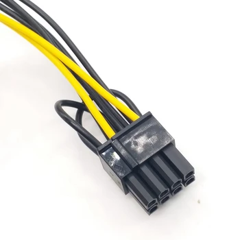 5ШТ 15-Пинов SATA до 8-номера за контакт (6 + 2) Кабел за Захранване PCI-E 20 см Кабел SATA От 15-за контакт на до 8-за контакт на Тел 18AWG За Графична карта Изображение 2