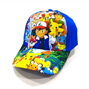 Бейзболна шапка с аниме-покемоном, плажен герой Пикачу Y2k, забавна шапка, спортна шапка от слънцето, Kawai, детски играчки, подарък за рожден ден Изображение 2