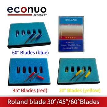Острието Roland 30 градуса, 45 градуса на 60 градуса 5ШТ СКОРОСТНА Liyu нож плоттерный машина нож мастилено-струйни машина за гравиране нож Изображение 2