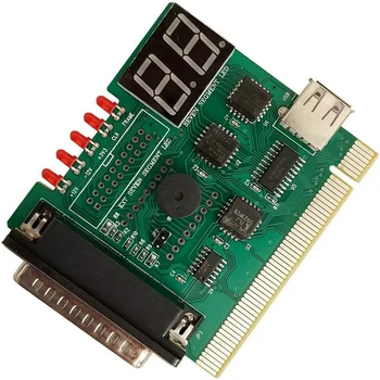 2X USB PCI PC Диагностика Анализатор на Дънната Платка POST Card С Излагането на 2-Значного Код на Грешка За проверка И Анализ на Преносими КОМПЮТРИ Изображение 3