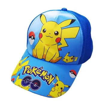 Бейзболна шапка с аниме-покемоном, плажен герой Пикачу Y2k, забавна шапка, спортна шапка от слънцето, Kawai, детски играчки, подарък за рожден ден Изображение 3