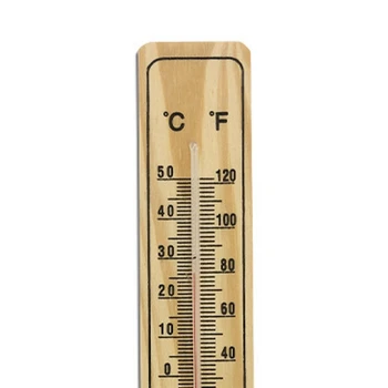 Дървен Термометър от 5 части, Стъклен Термометър Среден Размер И Домакински Термометър Изображение 3