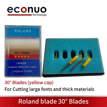 Острието Roland 30 градуса, 45 градуса на 60 градуса 5ШТ СКОРОСТНА Liyu нож плоттерный машина нож мастилено-струйни машина за гравиране нож Изображение 3