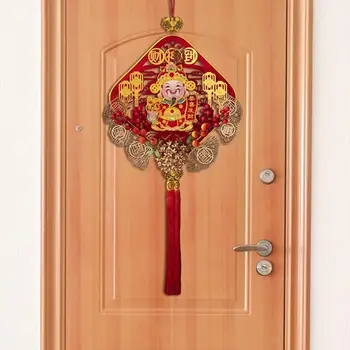 Украса на китайската Нова година 2024 година, окачване с пискюл в Годината на дракона, украса на Лунна пролетния фестивал за парти, подарък-сувенир за коледната елха Изображение 3