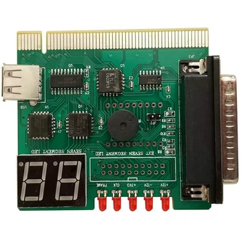 2X USB PCI PC Диагностика Анализатор на Дънната Платка POST Card С Излагането на 2-Значного Код на Грешка За проверка И Анализ на Преносими КОМПЮТРИ Изображение 4
