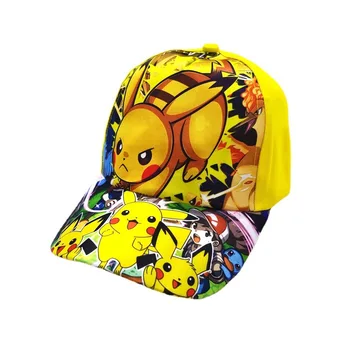 Бейзболна шапка с аниме-покемоном, плажен герой Пикачу Y2k, забавна шапка, спортна шапка от слънцето, Kawai, детски играчки, подарък за рожден ден Изображение 4