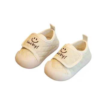 Обувки за малки момичета, модни и ежедневни обувки, обувки за първите ходунков за новородени момчета, меки нескользящие детски обувки на плоска подметка, бебешки тънки обувки Изображение 4