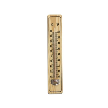 Дървен Термометър от 5 части, Стъклен Термометър Среден Размер И Домакински Термометър Изображение 5