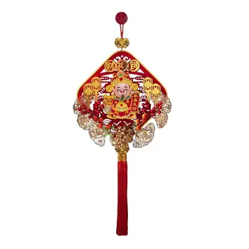 Украса на китайската Нова година 2024 година, окачване с пискюл в Годината на дракона, украса на Лунна пролетния фестивал за парти, подарък-сувенир за коледната елха Изображение 5